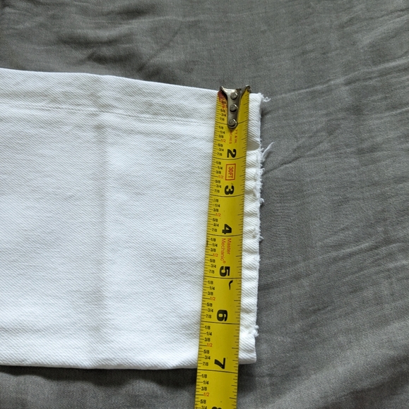 Agolde Riley Jeans in Slant White Distressed - Picture 8 of 10